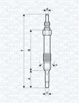 Heater plugs Saab 9-3: 062900014304 Magneti marelli Glow plug