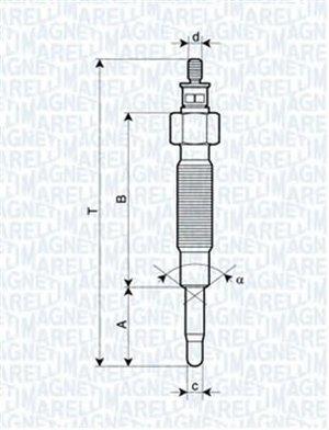 Heater plugs Nissan Urvan: 062900019304 Magneti marelli Glow plug