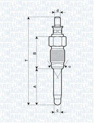 Glow plug Magneti marelli 062900059304