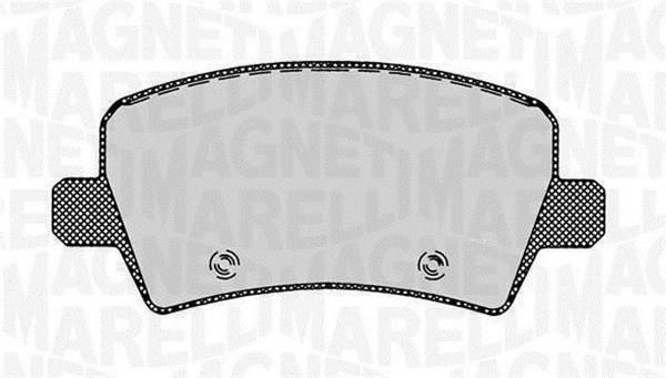 Magneti marelli 363916060264 Brake Pad Set, disc brake 363916060264