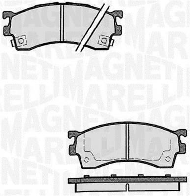 Magneti marelli 363916060296 Brake Pad Set, disc brake 363916060296