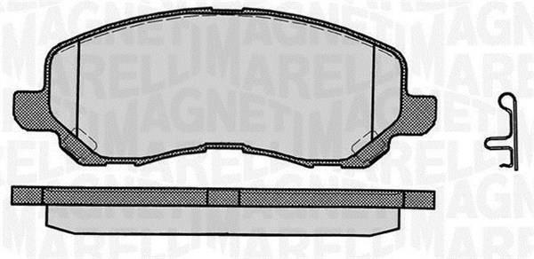 Magneti marelli 363916060338 Brake Pad Set, disc brake 363916060338