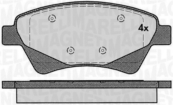 Magneti marelli 363916060380 Brake Pad Set, disc brake 363916060380