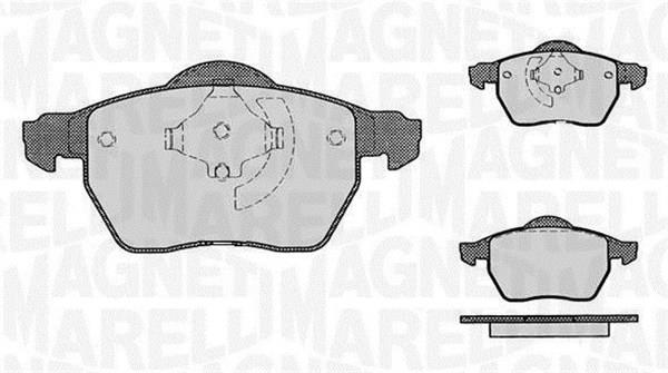 Magneti marelli 363916060421 Brake Pad Set, disc brake 363916060421