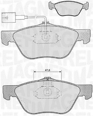 Magneti marelli 363916060103 Brake Pad Set, disc brake 363916060103