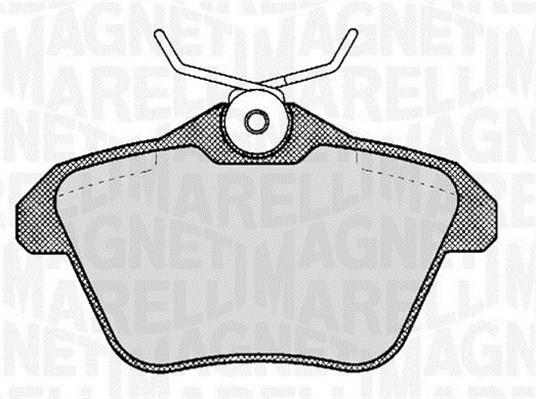 363916060111 Magneti marelli Brake pad set