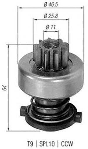 940113020113 Magneti marelli Freewheel gear, starter
