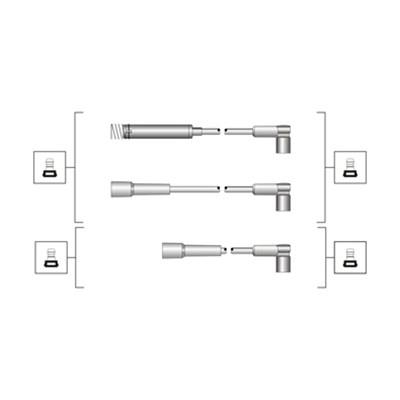Spark plug wires Opel Kadett E: 941319170020 Magneti marelli Ignition lead set