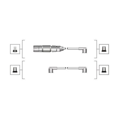 Spark plug lead Ford: 941319170071 Magneti marelli Ignition lead set