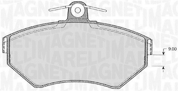 Magneti marelli 363916060145 Brake Pad Set, disc brake 363916060145