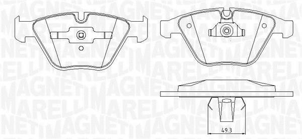 Magneti marelli 363916060151 Brake Pad Set, disc brake 363916060151