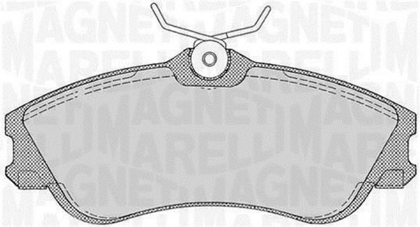 Magneti marelli 363916060199 Brake Pad Set, disc brake 363916060199