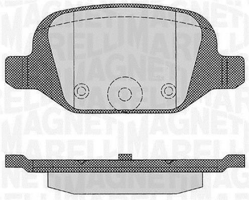 Magneti marelli 363916060216 Brake Pad Set, disc brake 363916060216