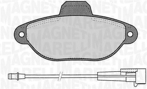 Magneti marelli 363916060218 Brake Pad Set, disc brake 363916060218