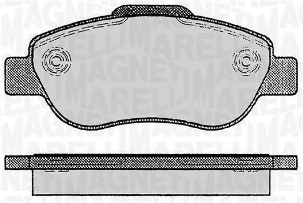 Magneti marelli 363916060236 Brake Pad Set, disc brake 363916060236