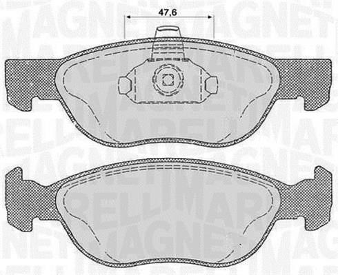 Magneti marelli 363916060238 Brake Pad Set, disc brake 363916060238