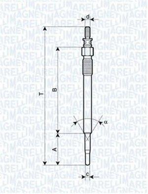 Glow plugs Mazda 3: 062900022304 Magneti marelli Glow plug