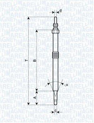 Glow plugs diesel Nissan Interstar: 062900026304 Magneti marelli Glow plug
