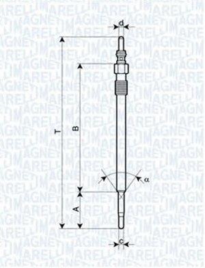 Heater plugs Cadillac: 062900030304 Magneti marelli Glow plug