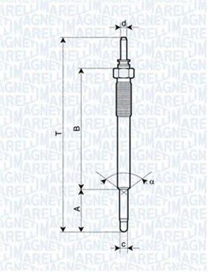 Glow plugs KIA Picanto (Kia Picanto): 062900074304 Magneti marelli Glow plug