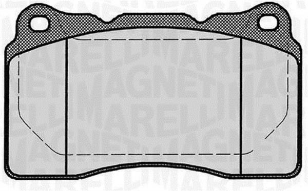 Magneti marelli 363916060499 Brake Pad Set, disc brake 363916060499