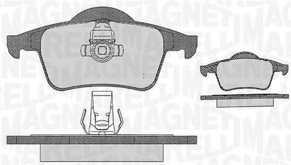 Magneti marelli 363916060543 Brake Pad Set, disc brake 363916060543