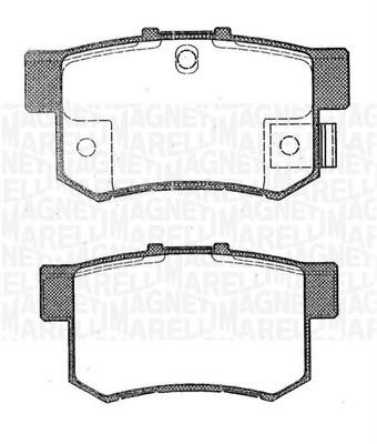 Magneti marelli 363916060462 Brake Pad Set, disc brake 363916060462