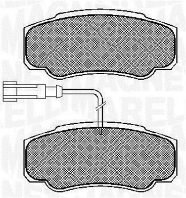 Magneti marelli 363916060573 Brake Pad Set, disc brake 363916060573