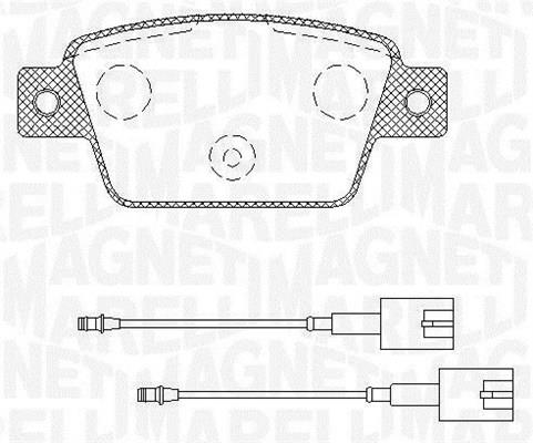 Magneti marelli 363916060568 Brake Pad Set, disc brake 363916060568