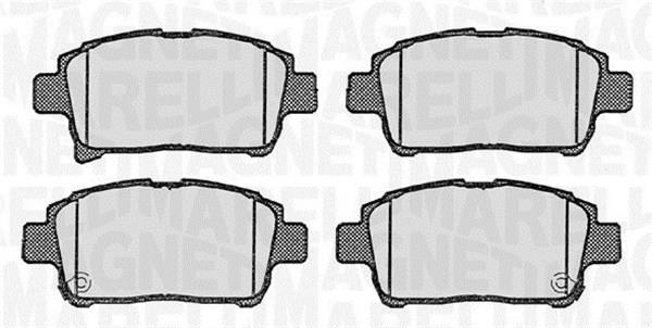 Magneti marelli 363916060592 Brake Pad Set, disc brake 363916060592