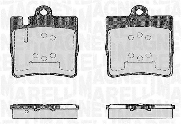 Magneti marelli 363916060553 Brake Pad Set, disc brake 363916060553