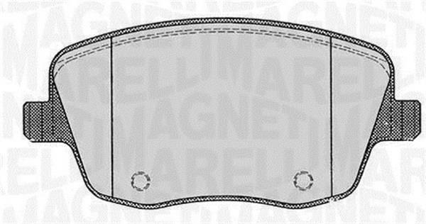 Magneti marelli 363916060575 Brake Pad Set, disc brake 363916060575