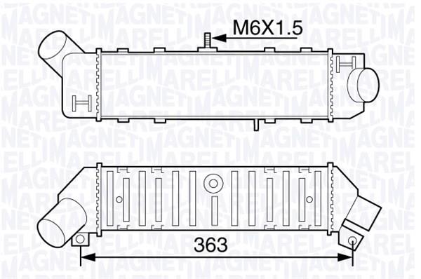 Magneti marelli 351319203600 Intercooler, charger 351319203600