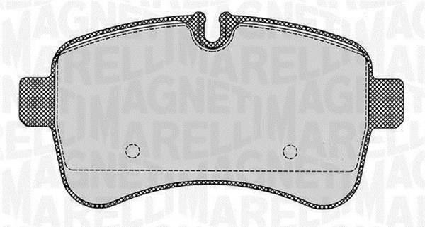 Magneti marelli 363916060284 Brake Pad Set, disc brake 363916060284