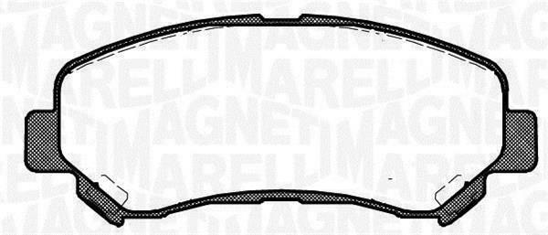 Magneti marelli 363916060351 Brake Pad Set, disc brake 363916060351