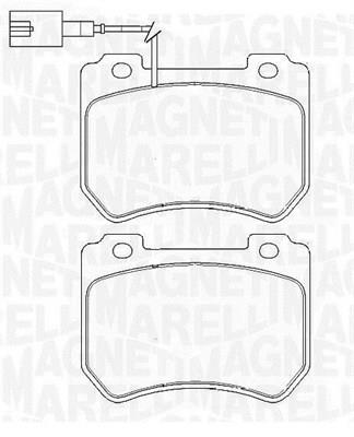 Magneti marelli 363916060423 Brake Pad Set, disc brake 363916060423