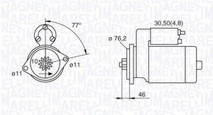 Engine starter Volkswagen EOS: 063521230160 Magneti marelli Starter