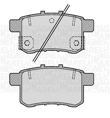 Magneti marelli 363916060704 Brake Pad Set, disc brake 363916060704