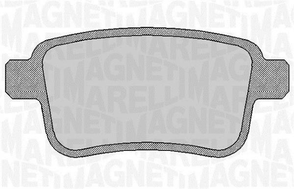 Magneti marelli 363916060660 Brake Pad Set, disc brake 363916060660