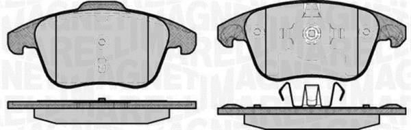 Magneti marelli 363916060644 Brake Pad Set, disc brake 363916060644