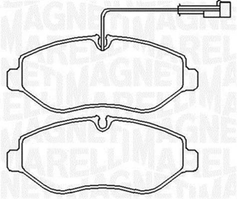 Magneti marelli 363916060650 Brake Pad Set, disc brake 363916060650