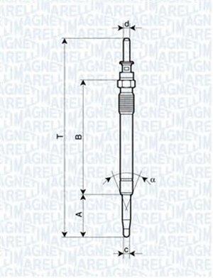 062900078304 Magneti marelli Glow plug