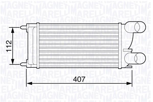 Magneti marelli 351319203550 Intercooler, charger 351319203550