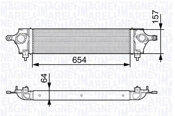 Magneti marelli 351319202800 Intercooler, charger 351319202800