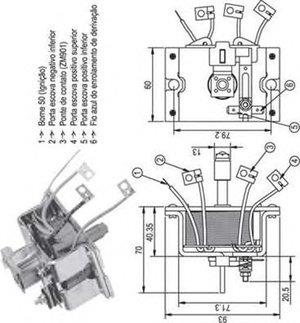 Magneti marelli 940113050337 Solenoid switch, starter 940113050337