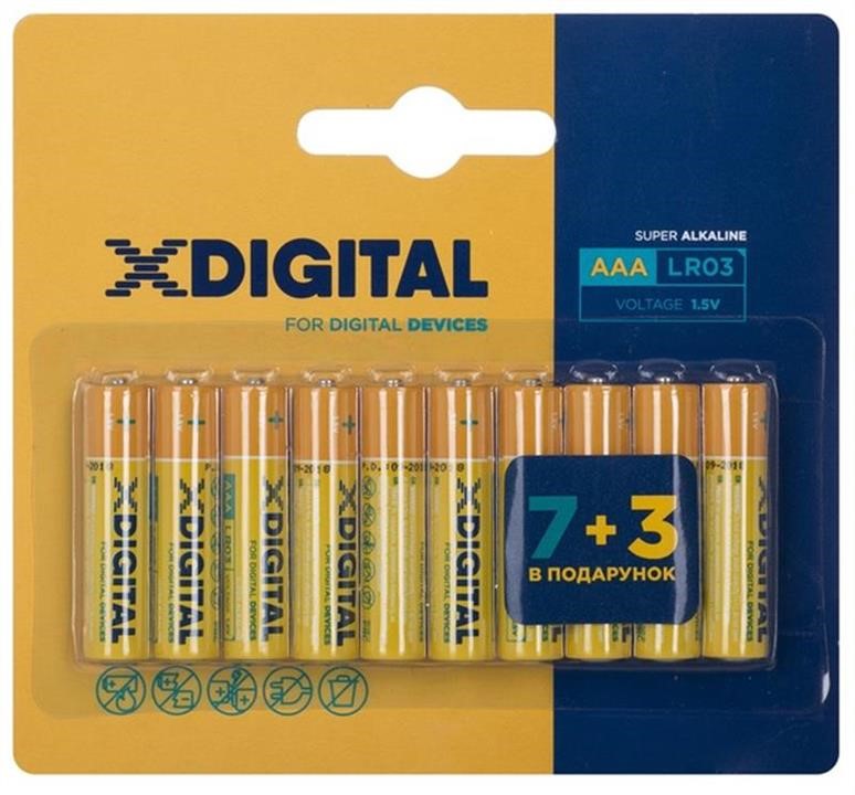 X-Digital LR03 P10 Battery AAA/LR03 BL, 10pcs. LR03P10