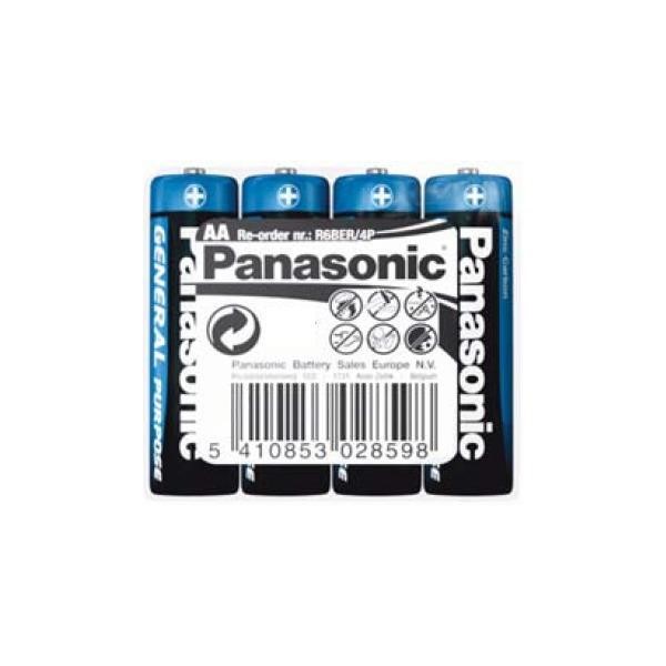Panasonic R6BER/4P Battery General Purpose AA/LR06 TRAY 4 pcs. R6BER4P
