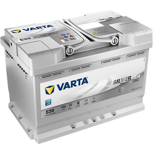 Varta 570901076D852 Battery Varta Silver Dynamic AGM 12V 70AH 760A(EN) R+ 570901076D852