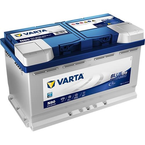 Varta 580500080D842 Battery Varta Blue Dynamic EFB 12V 80Ah 800A (EN) R+ 580500080D842
