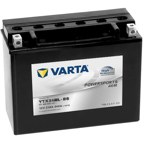 Varta 521908034A514 Battery Varta Powersports AGM 12V 21Ah 340A (EN) R+ 521908034A514